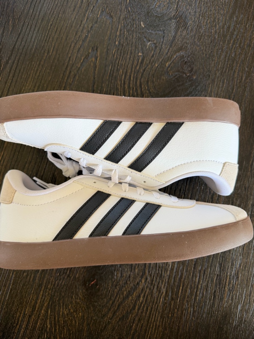 adidas VL Court Base Cloud White Core Black Grey One men’s size 7
